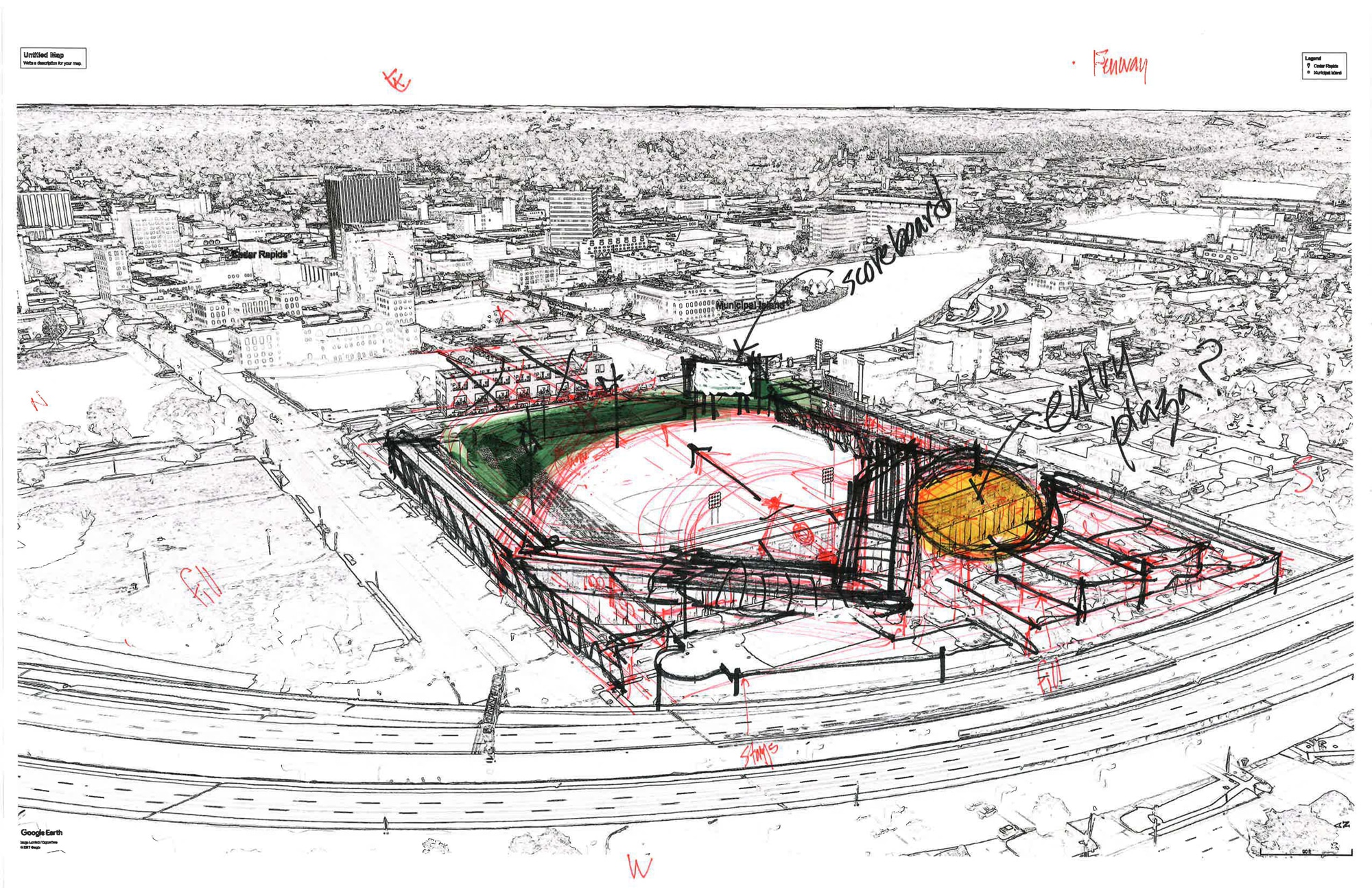 Cedar Rapids Kernels Ballpark Concept Design