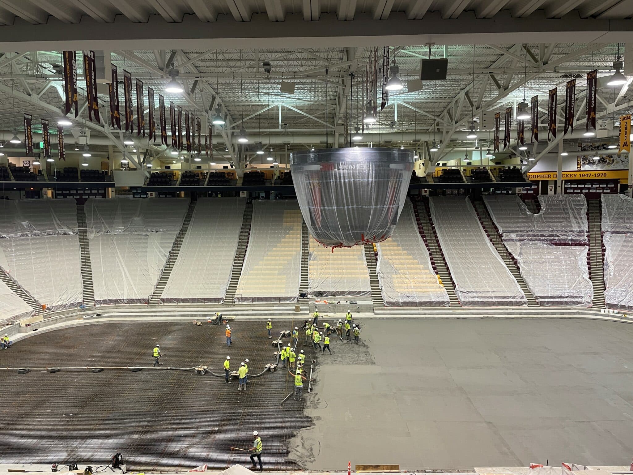 University of Minnesota Mariucci Arena Concrete Pour