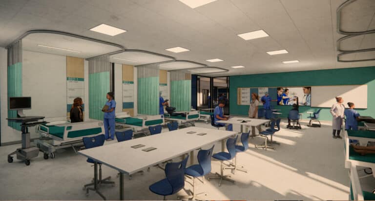 Interior CNA Lab Rendering