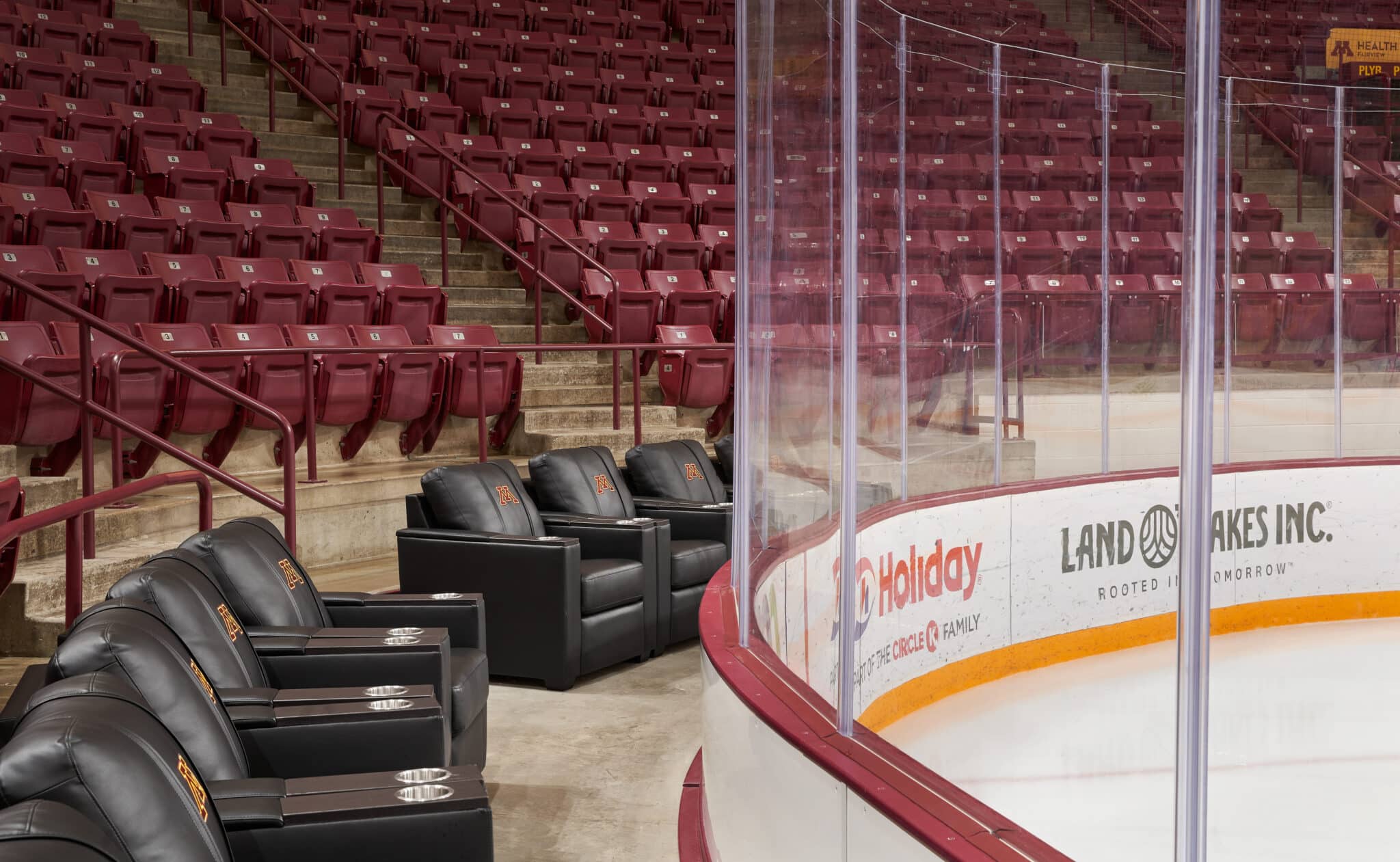 JLG worked with the University of Minnesota to shrink the rink at 3M Arena at Mariucci from an Olympic size sheet to an NHL-hybrid size.