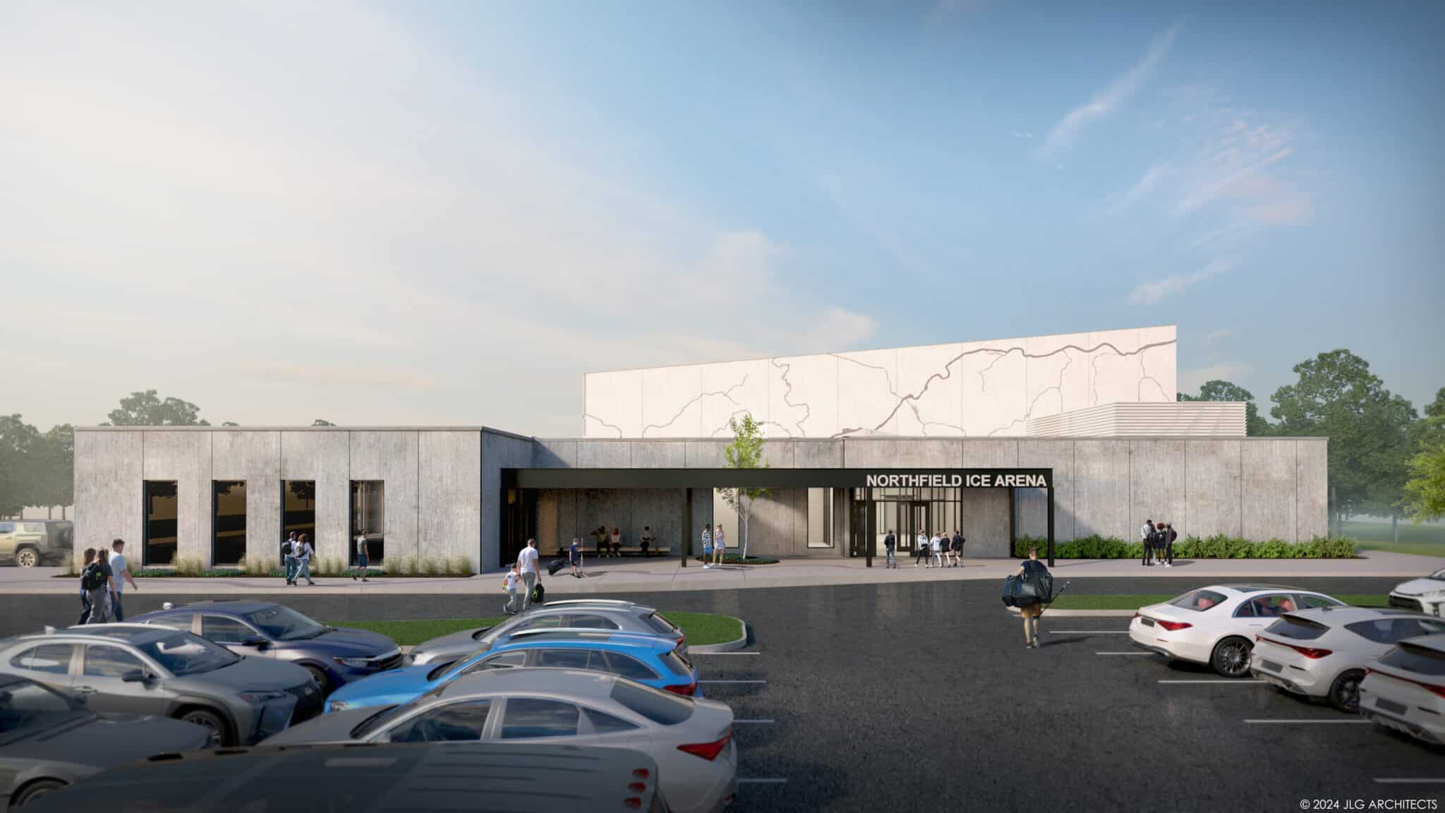 Exterior of Northfield Ice Arena