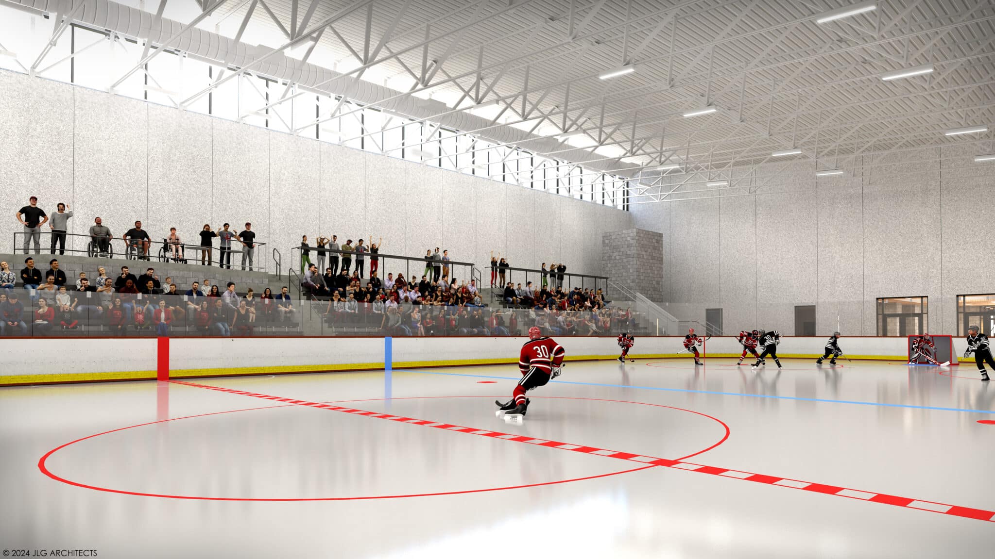 Ice rink rendering for Northfield Ice Arena