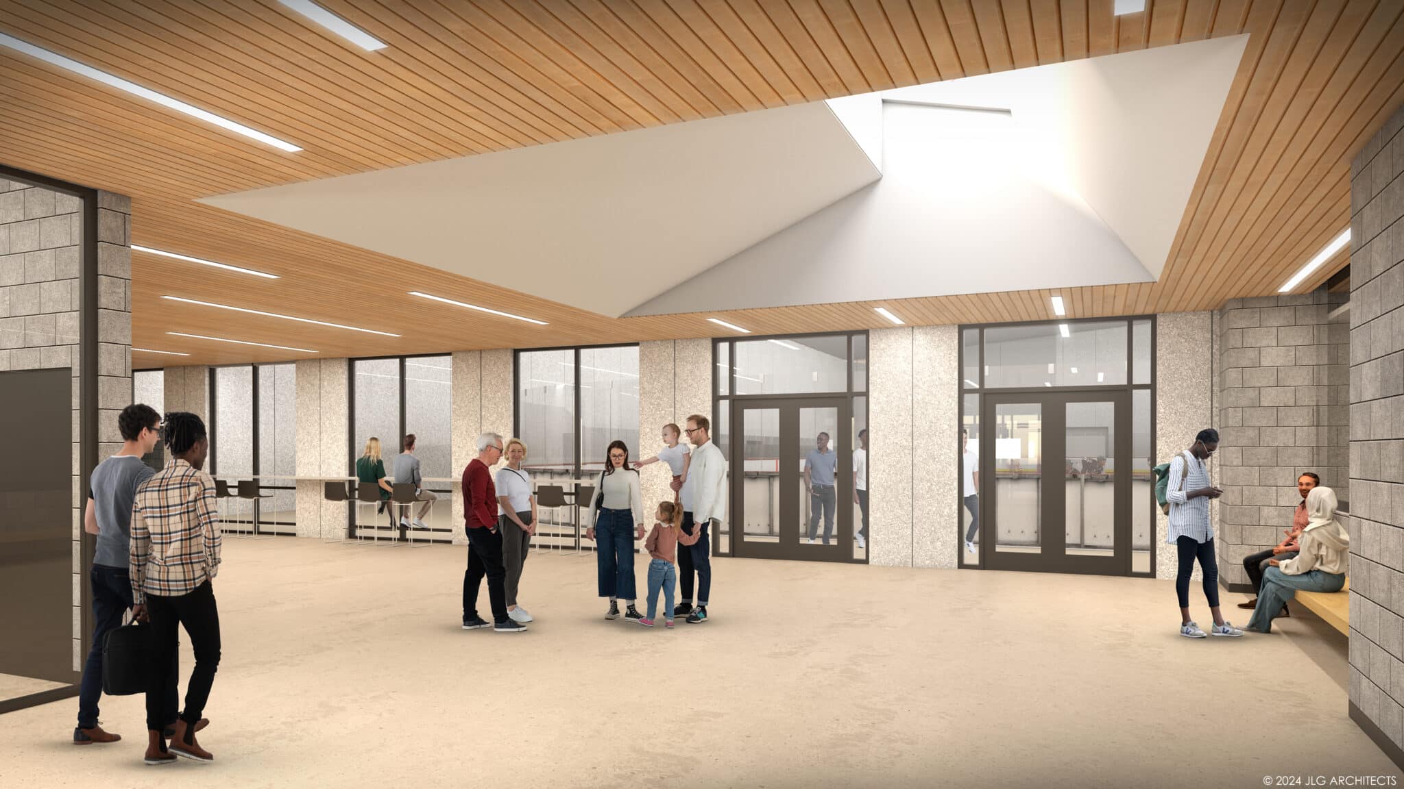 Northfield Ice Arena Lobby Rendering
