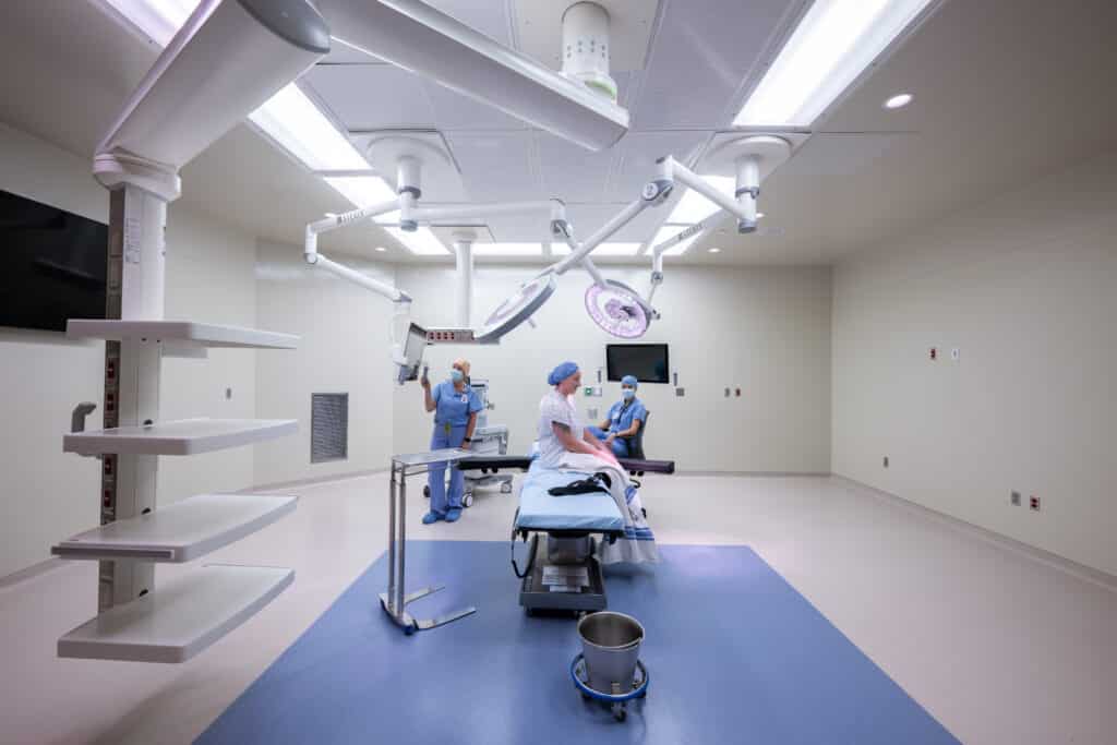 Operating room training center at Rugby Heart of America Medical Center