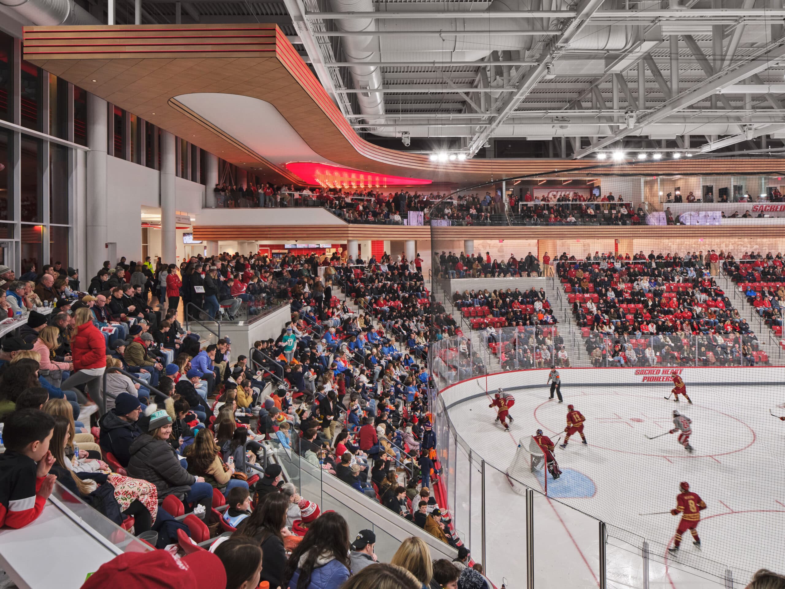 Sacred Heart hockey opens Martire Family Arena with sellout crowd