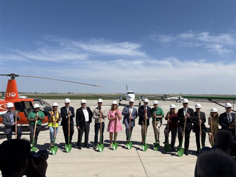 JLG Architects and UND leaders at groundbreaking event