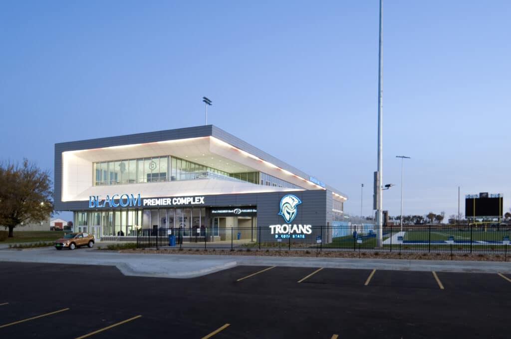 Exterior of the Dakota State Athletics Events Center