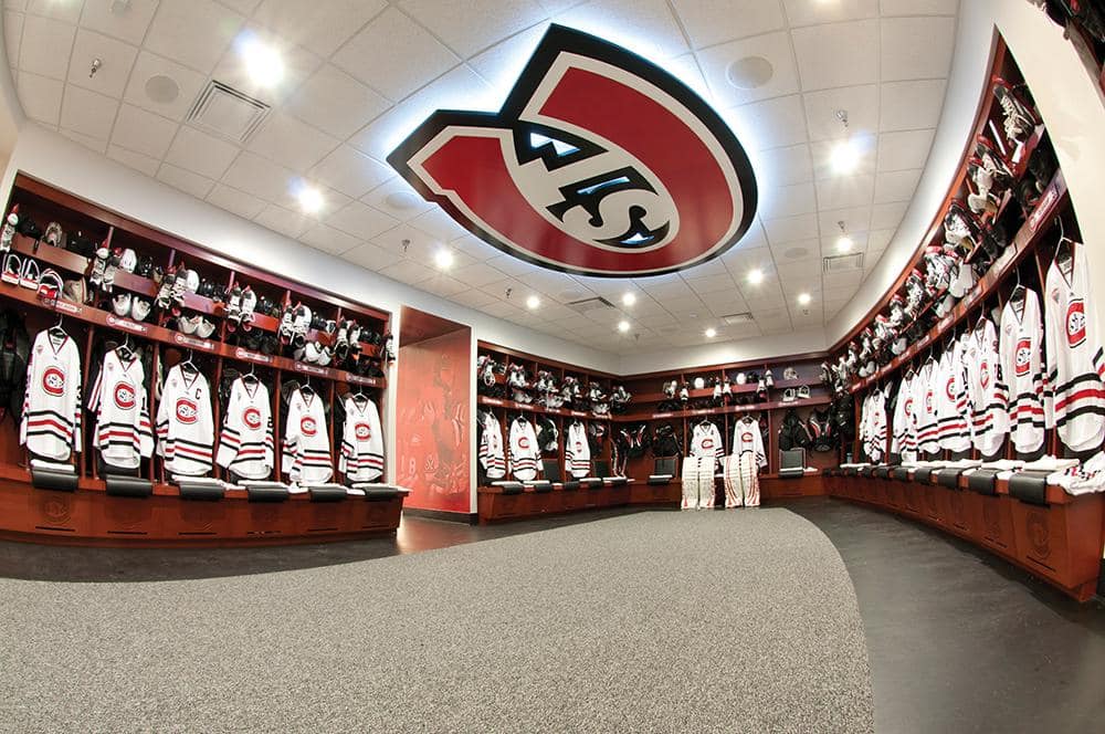 Jlg Architects The Top Coolest Hockey Locker Rooms | Hot Sex Picture